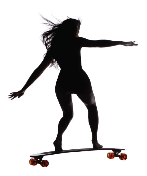 Girl Riding on board 3